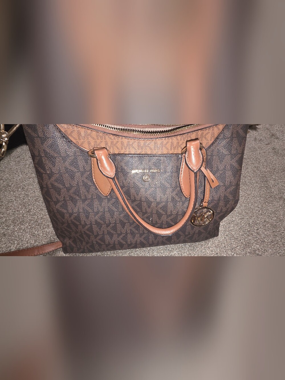 Michael Kors Brown Signature Tote Bag - Picture 2 of 11